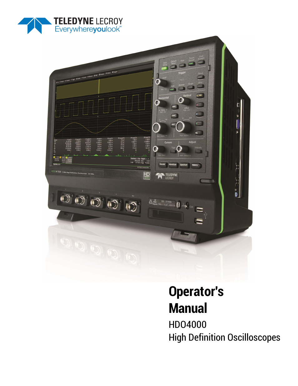Teledyne LeCroy HDO 4000 Operators Manual User Manual | 122 pages