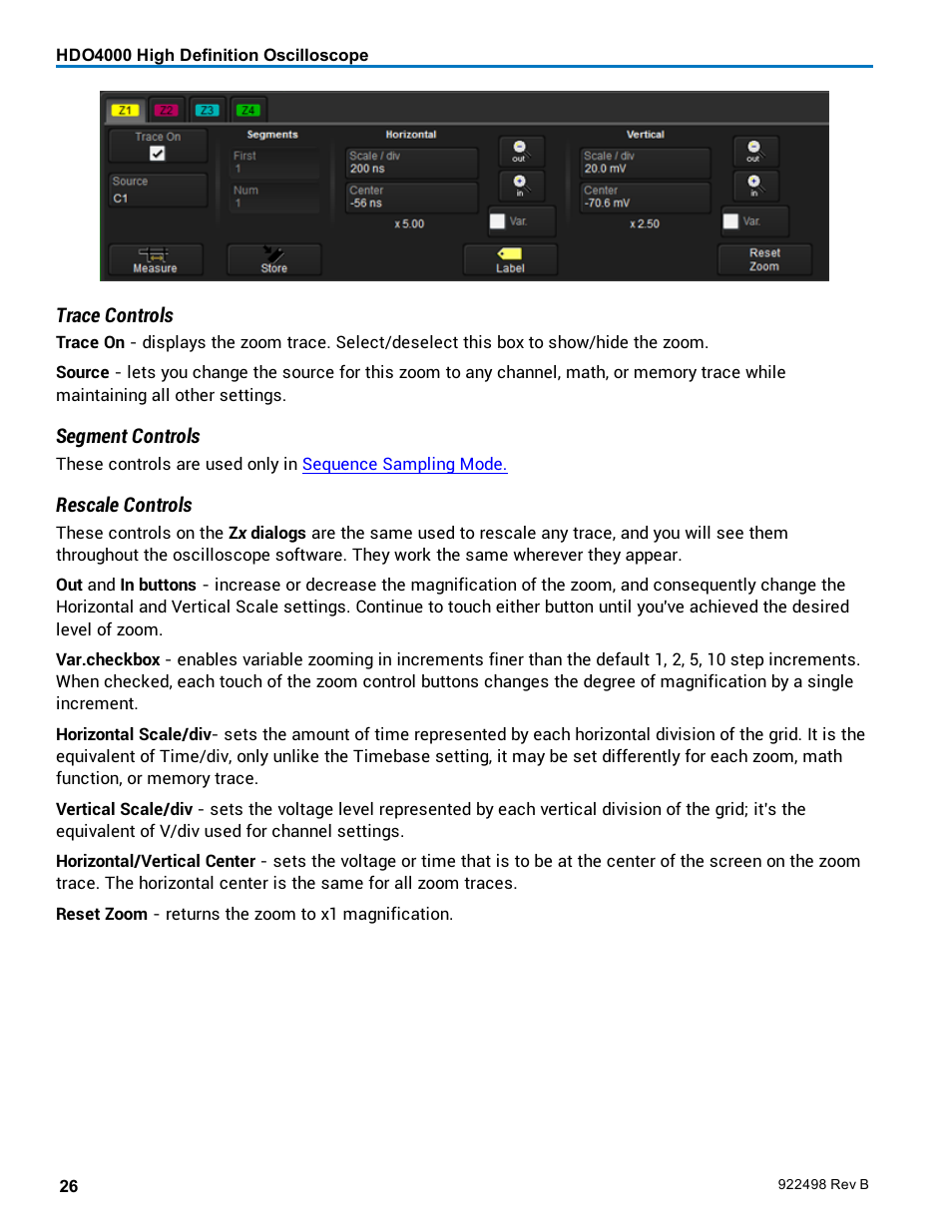 Teledyne LeCroy HDO 4000 Operators Manual User Manual | Page 34 / 122