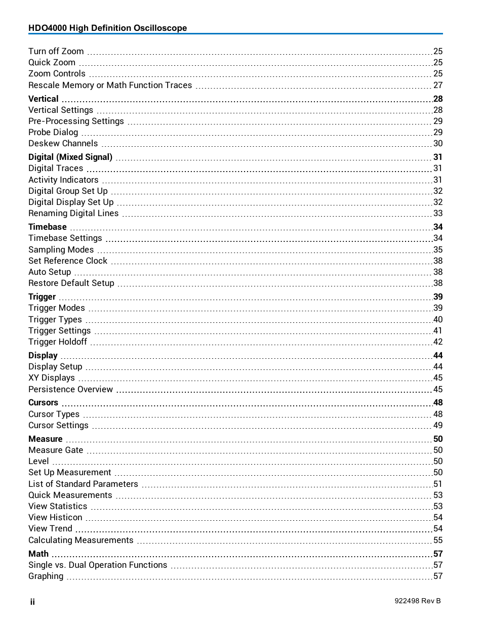 Teledyne LeCroy HDO 4000 Operators Manual User Manual | Page 4 / 122