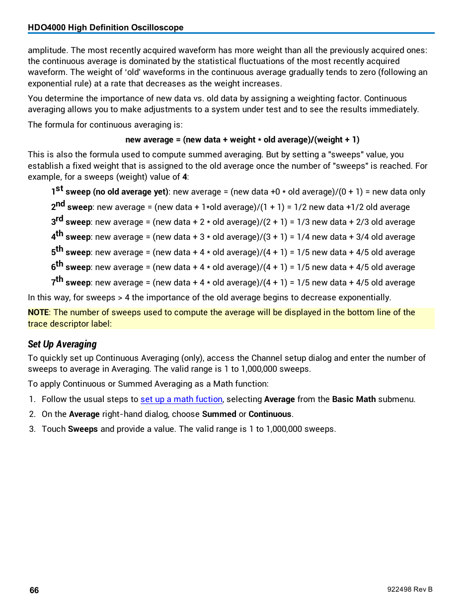 Teledyne LeCroy HDO 4000 Operators Manual User Manual | Page 74 / 122