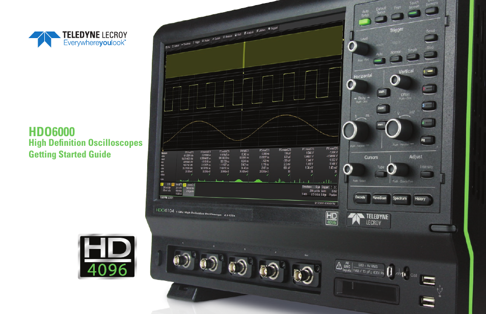 Teledyne LeCroy HDO 6000 Getting Started Guide User Manual | 50 pages