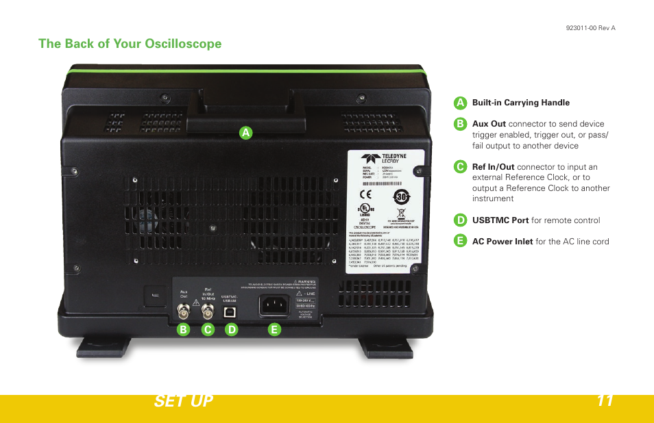 Set up 11 | Teledyne LeCroy HDO 6000 Getting Started Guide User Manual | Page 15 / 50