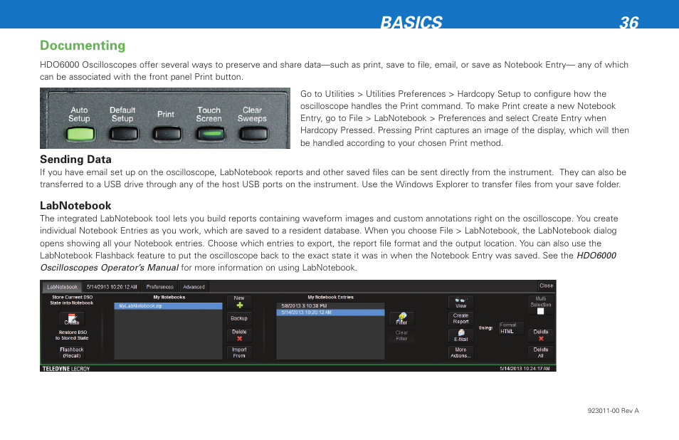 Basics 36 | Teledyne LeCroy HDO 6000 Getting Started Guide User Manual | Page 40 / 50