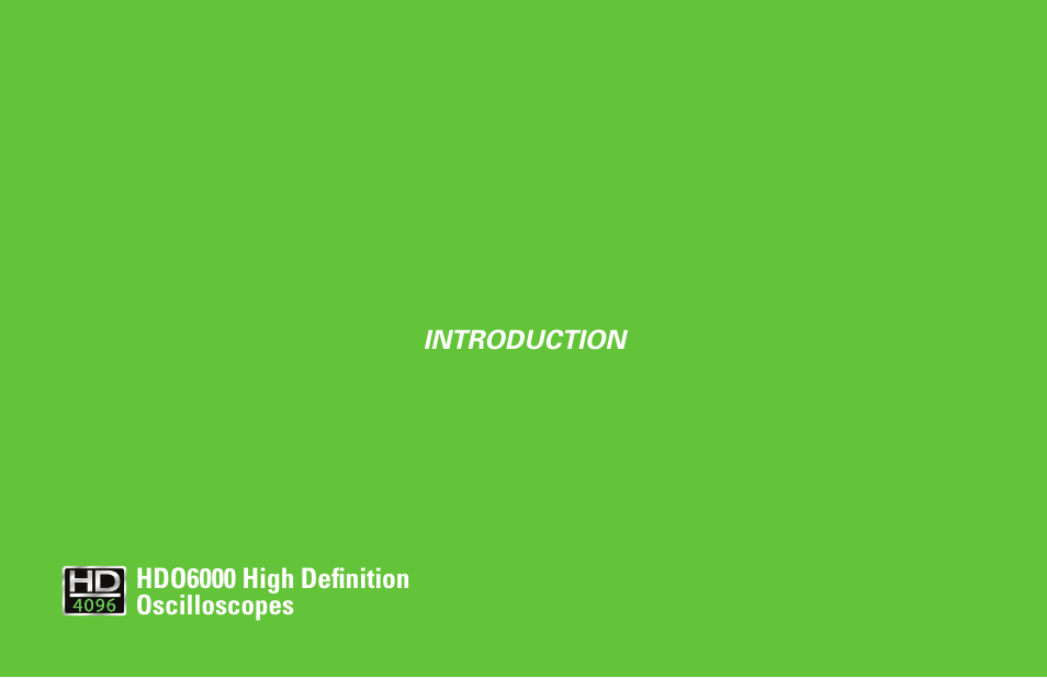 Teledyne LeCroy HDO 6000 Getting Started Guide User Manual | Page 5 / 50