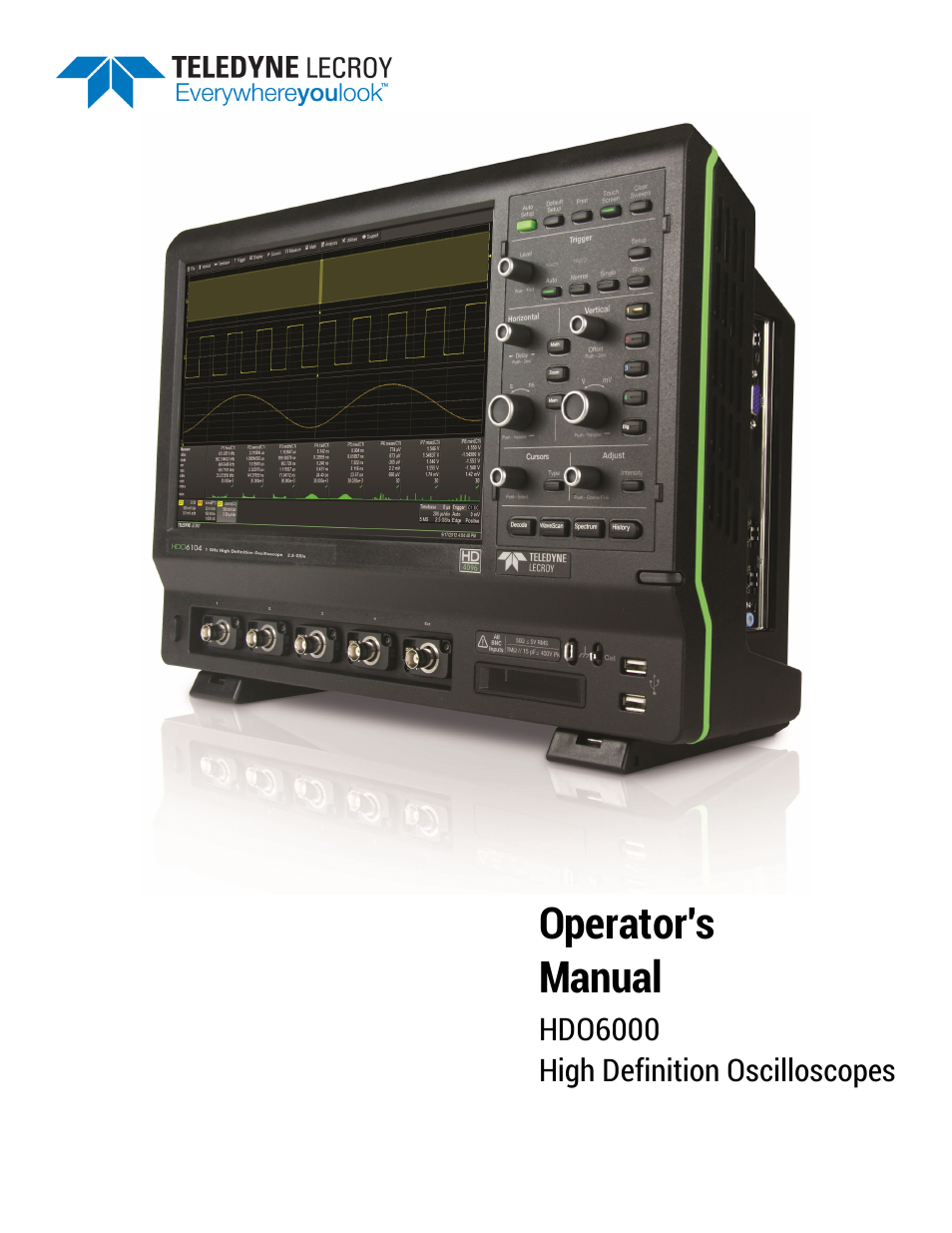 Teledyne LeCroy HDO6000 Operators Manual User Manual | 142 pages