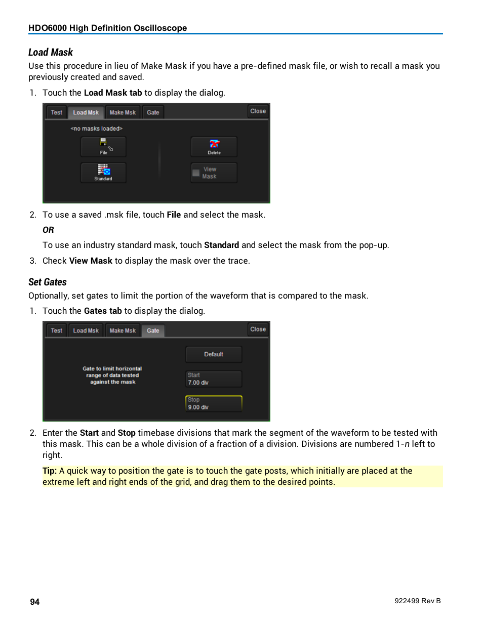 Teledyne LeCroy HDO6000 Operators Manual User Manual | Page 102 / 142