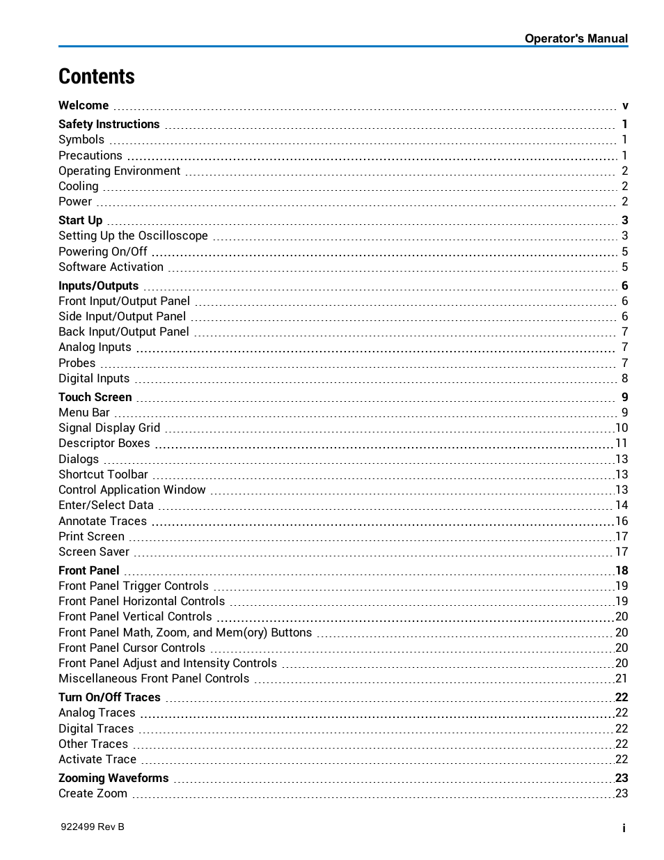Teledyne LeCroy HDO6000 Operators Manual User Manual | Page 3 / 142