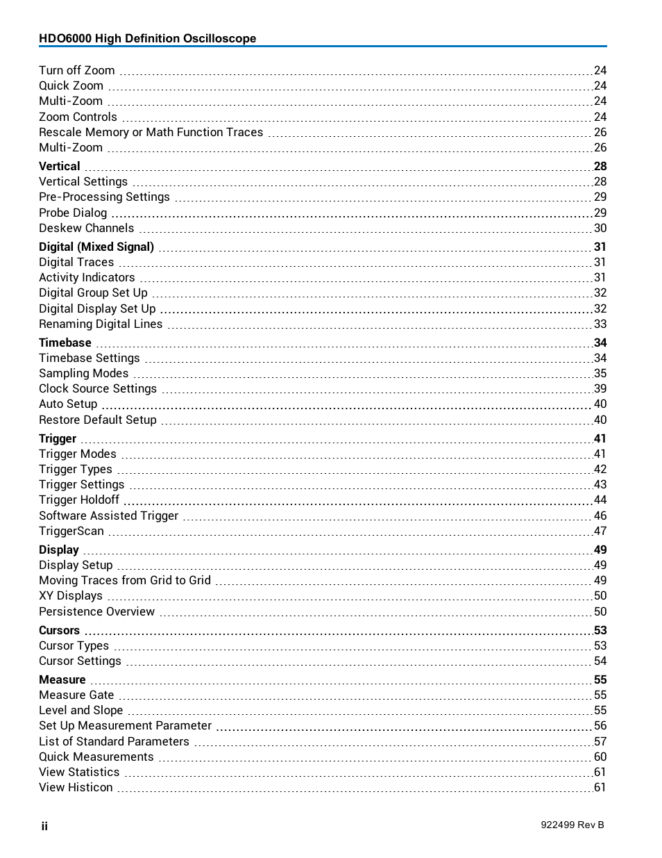 Teledyne LeCroy HDO6000 Operators Manual User Manual | Page 4 / 142