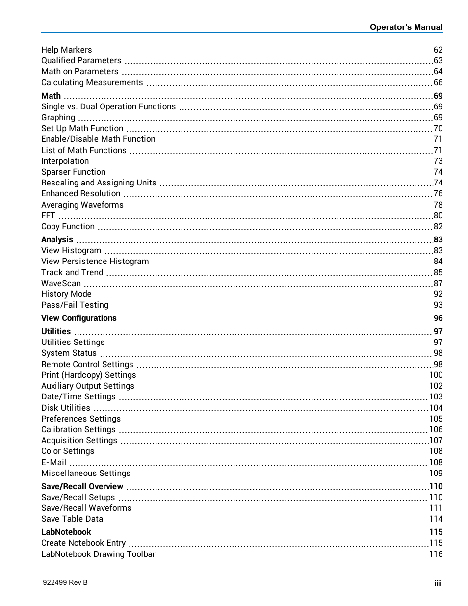 Teledyne LeCroy HDO6000 Operators Manual User Manual | Page 5 / 142
