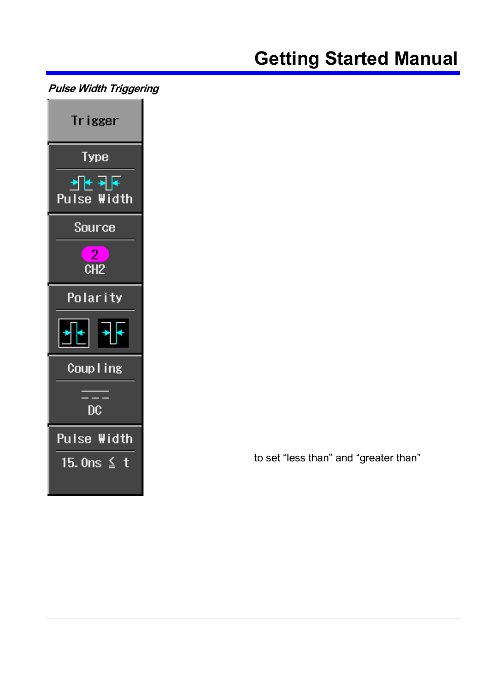 Period triggering, Getting started manual | Teledyne LeCroy WaveJet 300A Series Getting Started Guide User Manual | Page 44 / 67