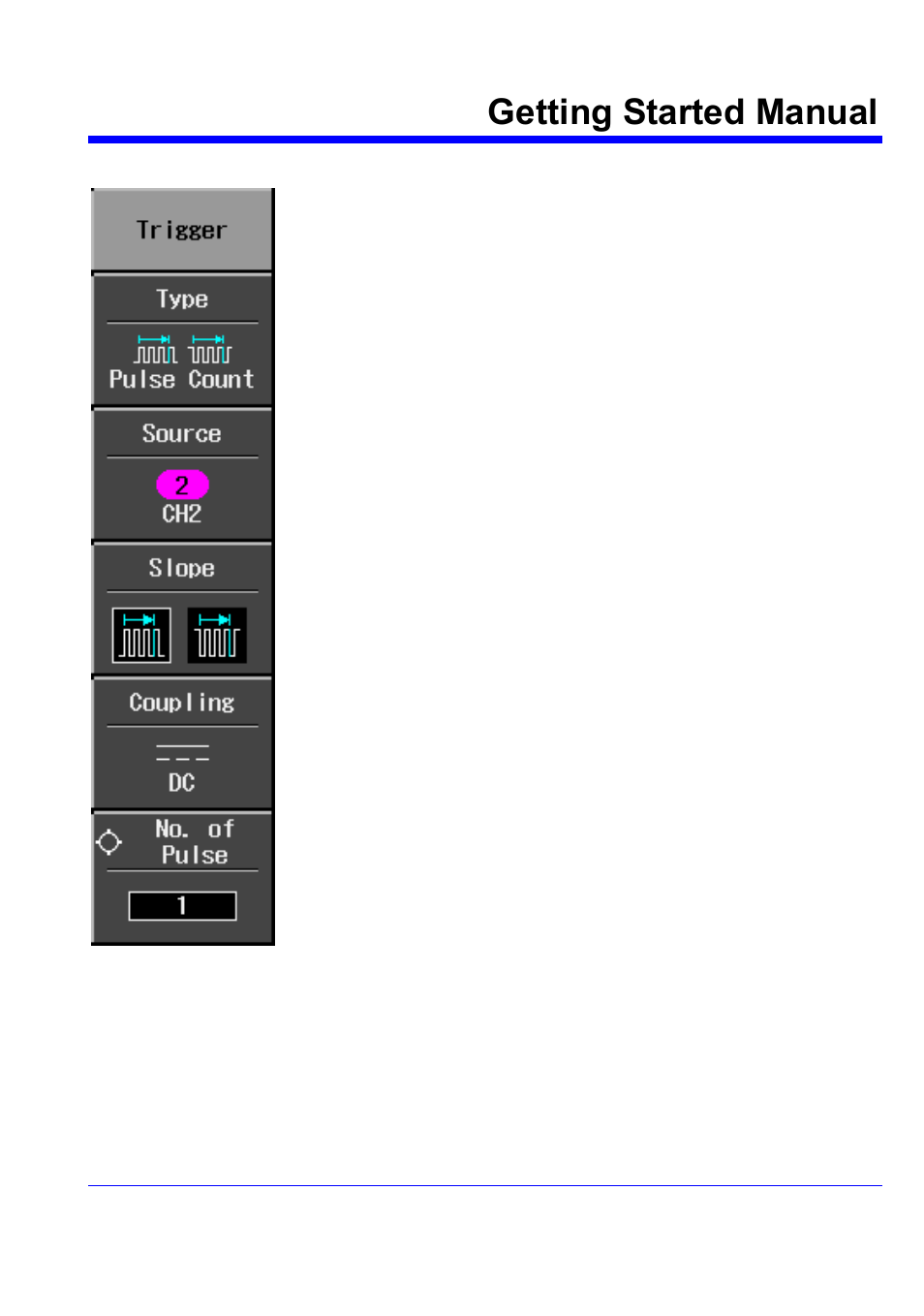 Tv triggering, Getting started manual | Teledyne LeCroy WaveJet 300A Series Getting Started Guide User Manual | Page 46 / 67