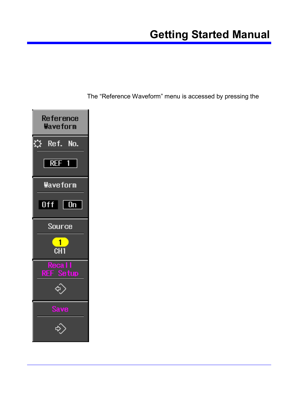 Waveform math, Getting started manual | Teledyne LeCroy WaveJet 300A Series Getting Started Guide User Manual | Page 60 / 67