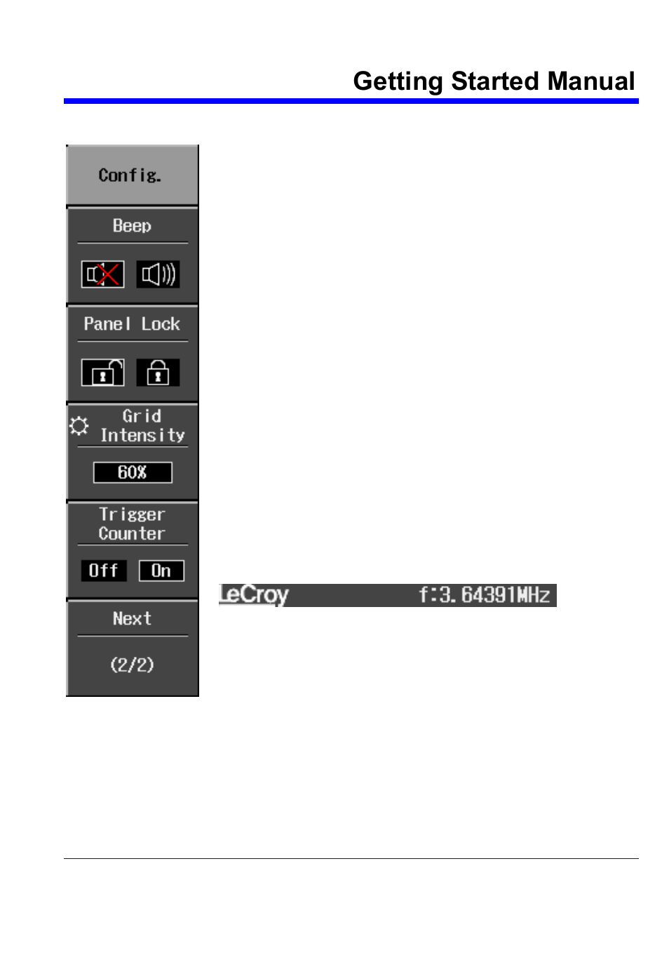 Calibration, Getting started manual | Teledyne LeCroy WaveJet 300A Series Getting Started Guide User Manual | Page 64 / 67