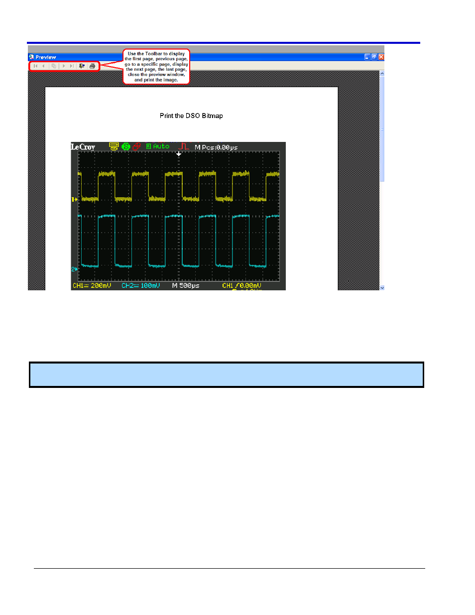 Easyscope operator's manual, Saving bitmap images | Teledyne LeCroy WaveAce EasyScope Operators Manual User Manual | Page 21 / 28