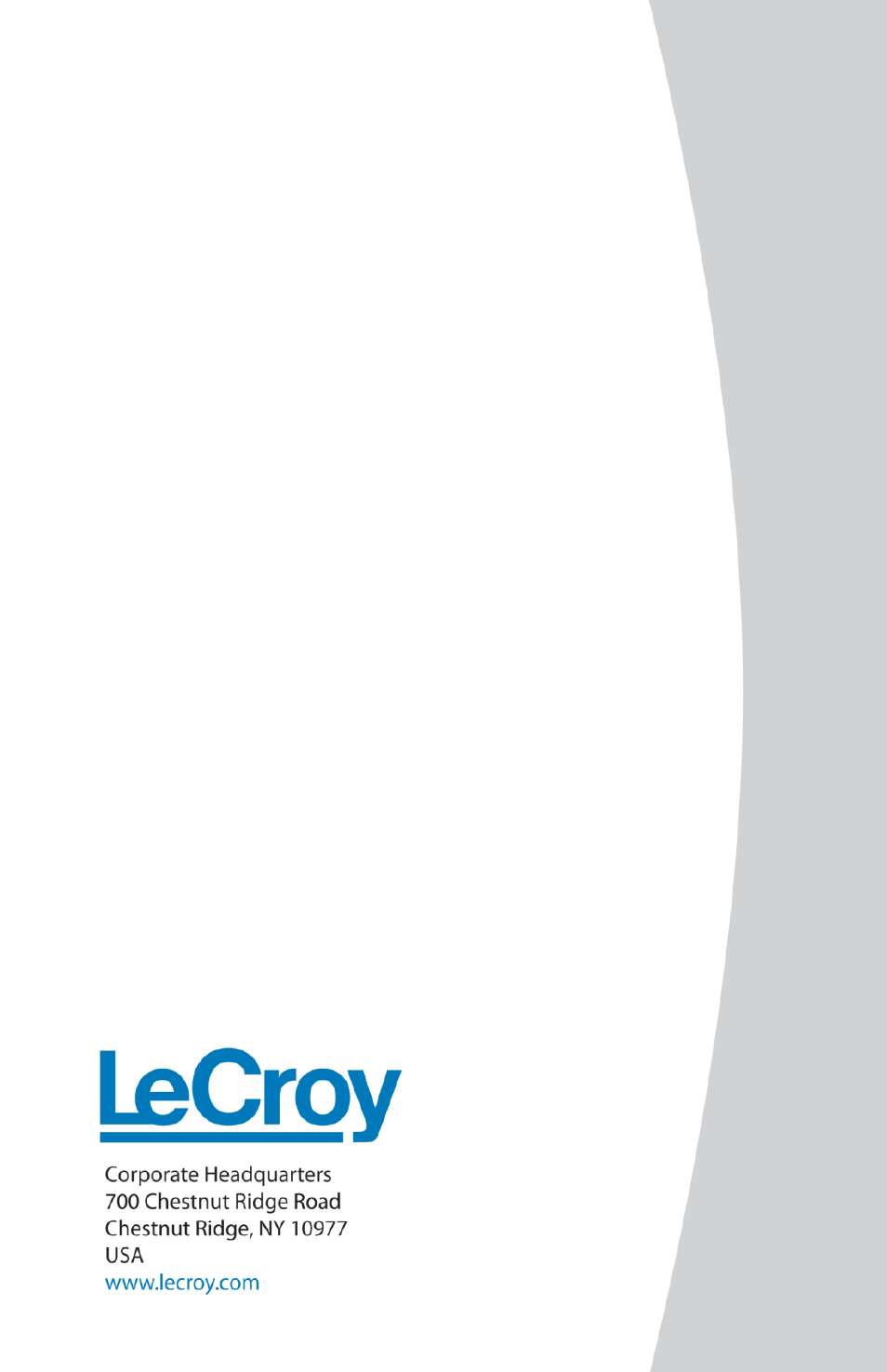 Teledyne LeCroy WaveAce User Manual | Page 106 / 106