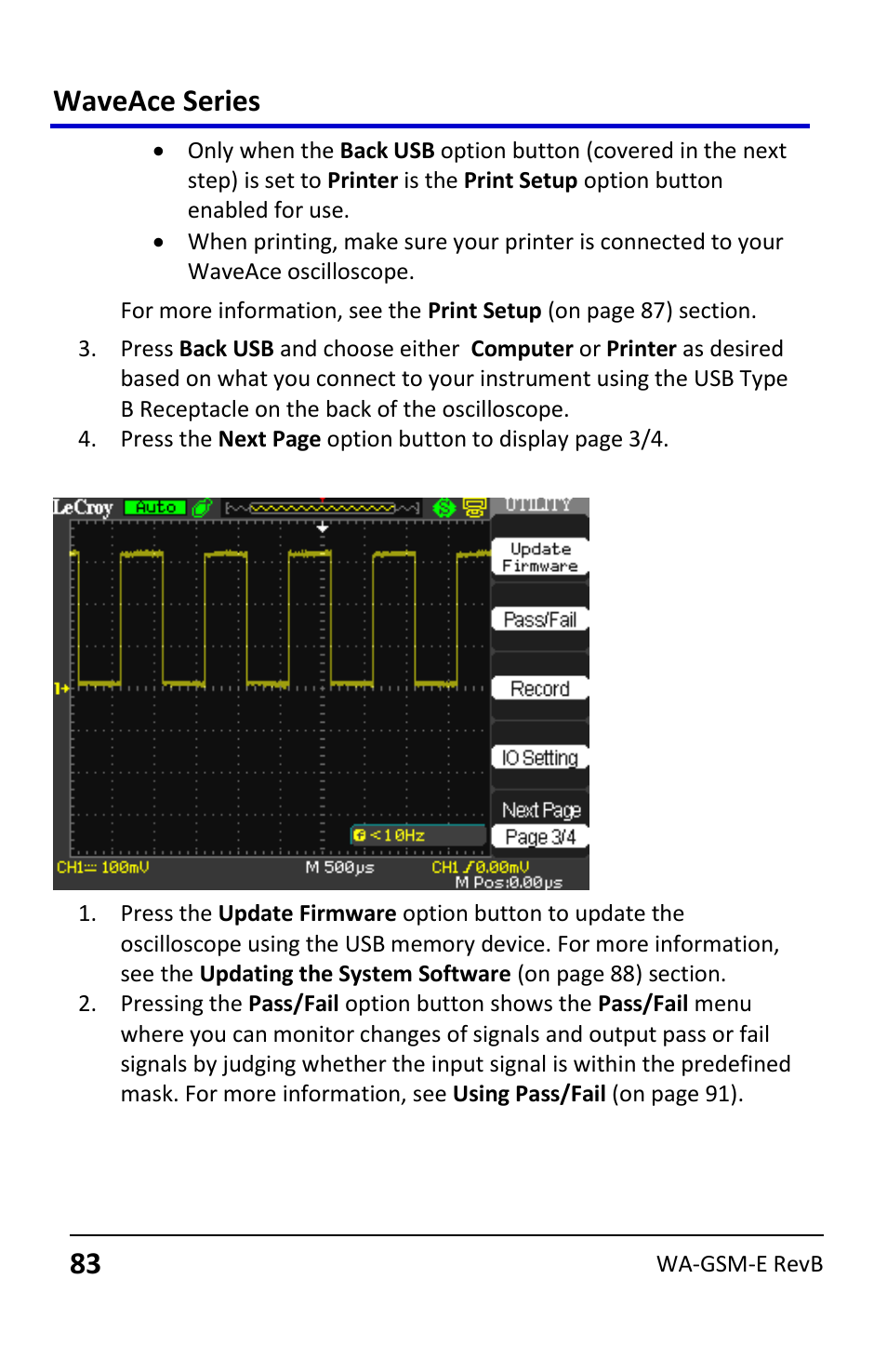 Waveace series | Teledyne LeCroy WaveAce User Manual | Page 83 / 106