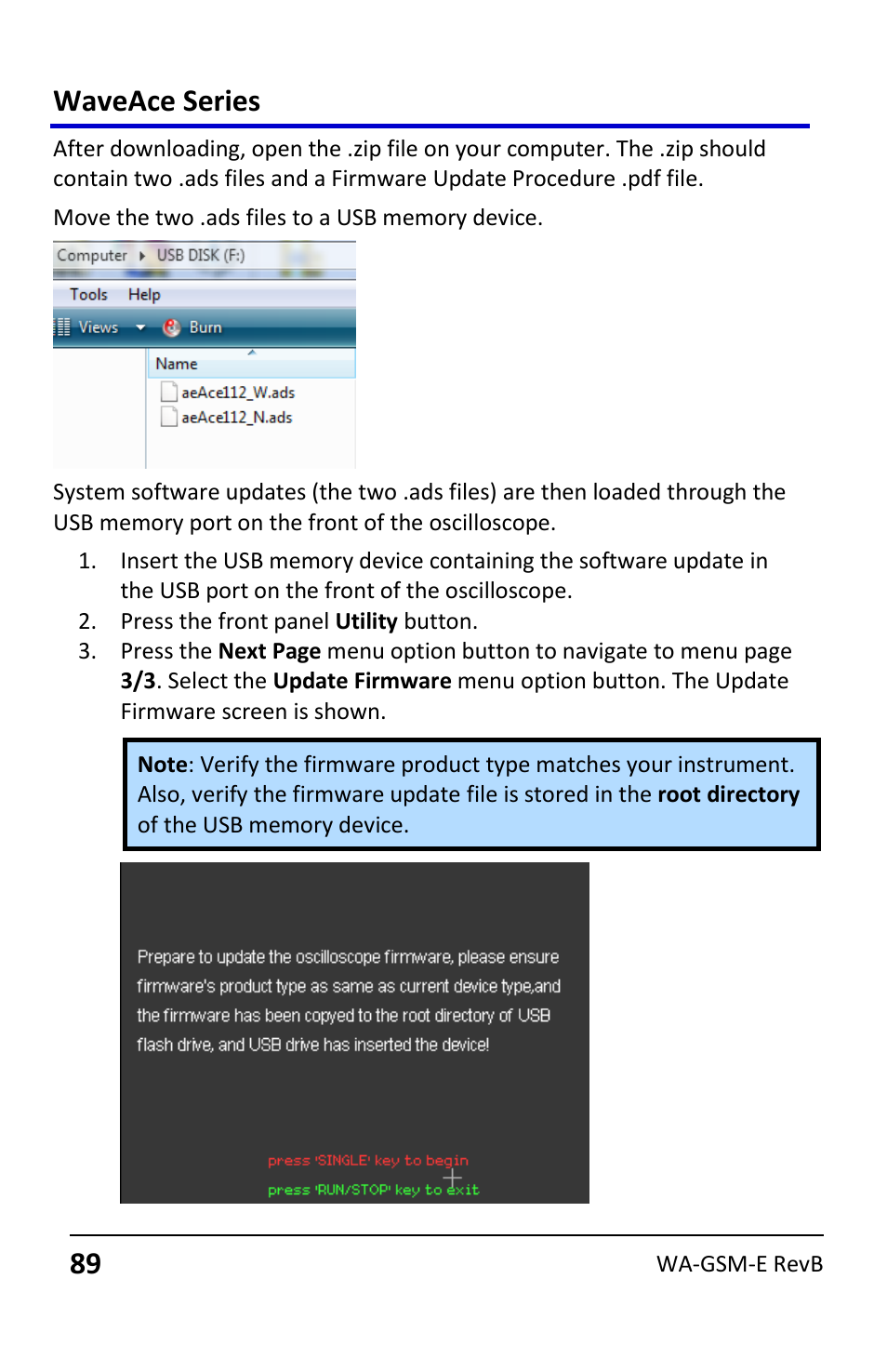 Waveace series | Teledyne LeCroy WaveAce User Manual | Page 89 / 106