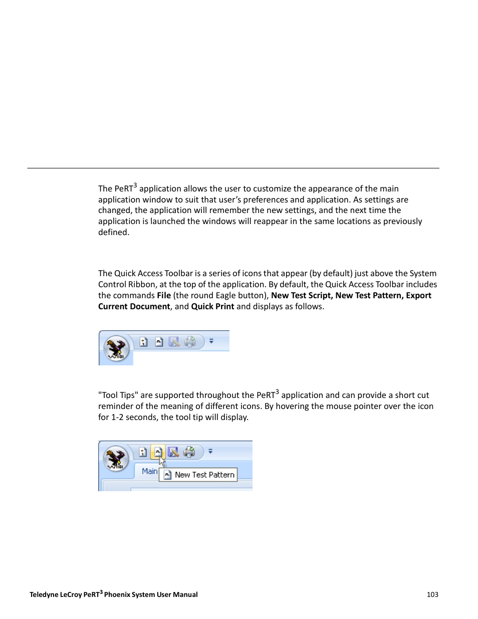 Chapter 11, Control of screen appearance | Teledyne LeCroy PeRT3 Phoenix System User Manual | Page 105 / 122