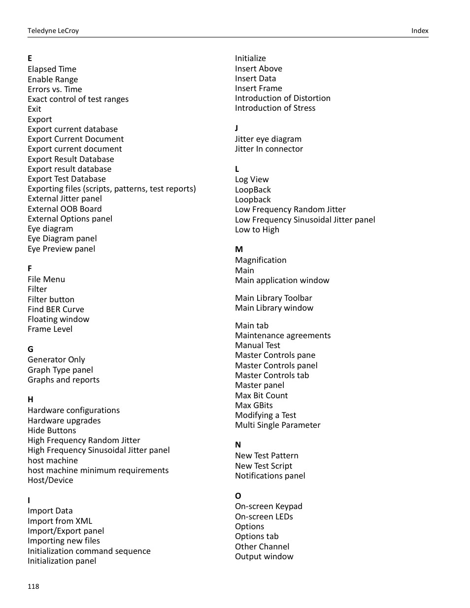 Teledyne LeCroy PeRT3 Phoenix System User Manual | Page 120 / 122