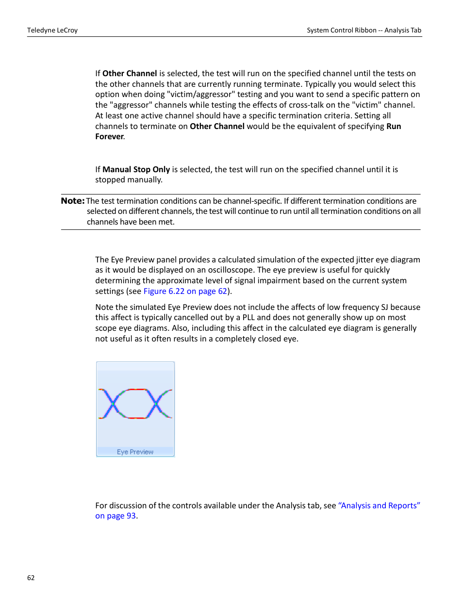 System control ribbon -- analysis tab | Teledyne LeCroy PeRT3 Phoenix System User Manual | Page 64 / 122