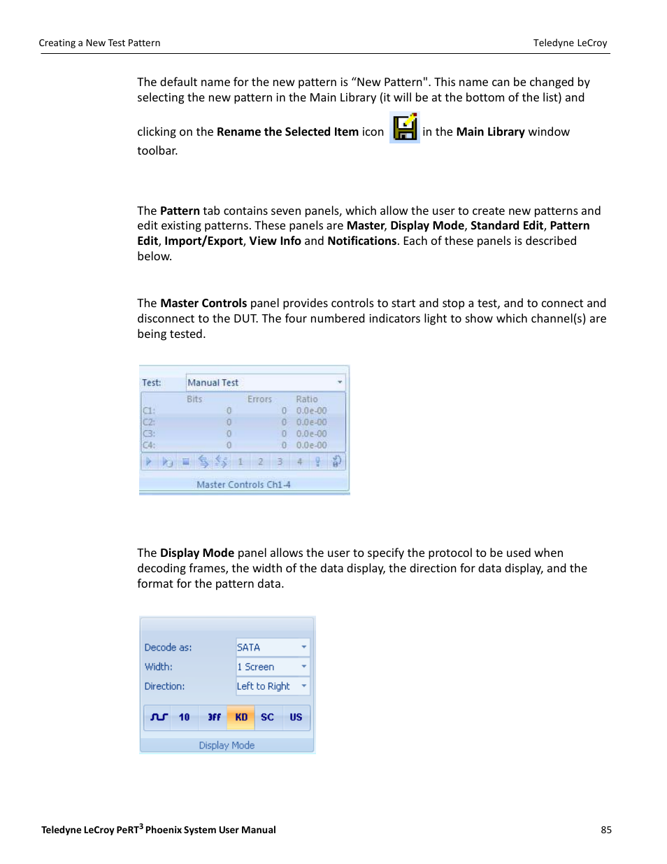 Teledyne LeCroy PeRT3 Phoenix System User Manual | Page 87 / 122