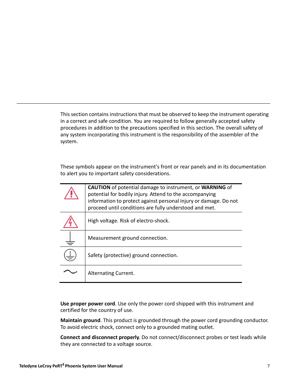 Chapter 1, Safety instructions | Teledyne LeCroy PeRT3 Phoenix System User Manual | Page 9 / 122