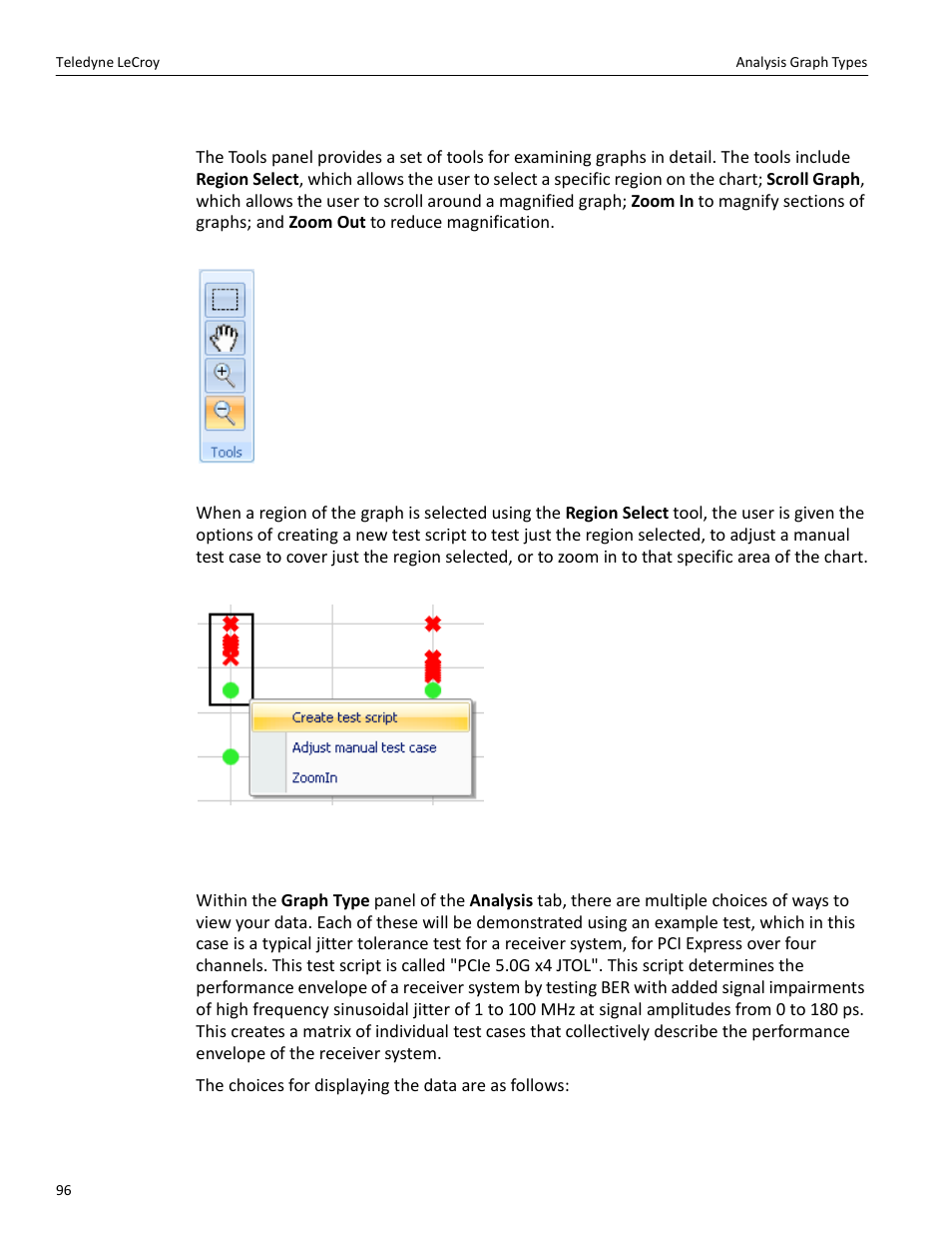 Analysis graph types | Teledyne LeCroy PeRT3 Phoenix System User Manual | Page 98 / 122