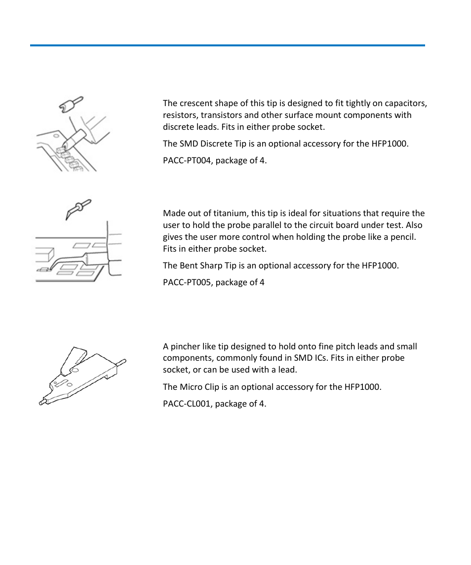 Clips | Teledyne LeCroy HFP1000 User Manual | Page 16 / 46