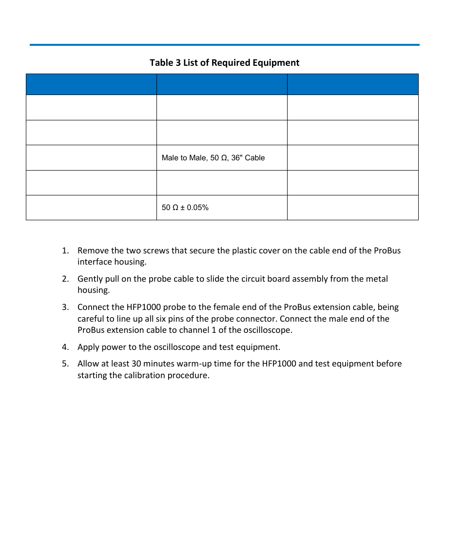 Preliminary procedure | Teledyne LeCroy HFP1000 User Manual | Page 36 / 46