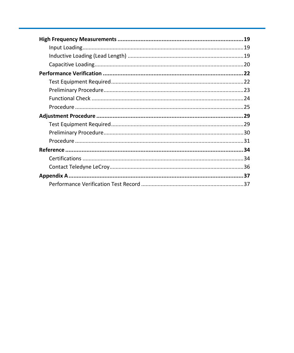 Teledyne LeCroy HFP1000 User Manual | Page 6 / 46