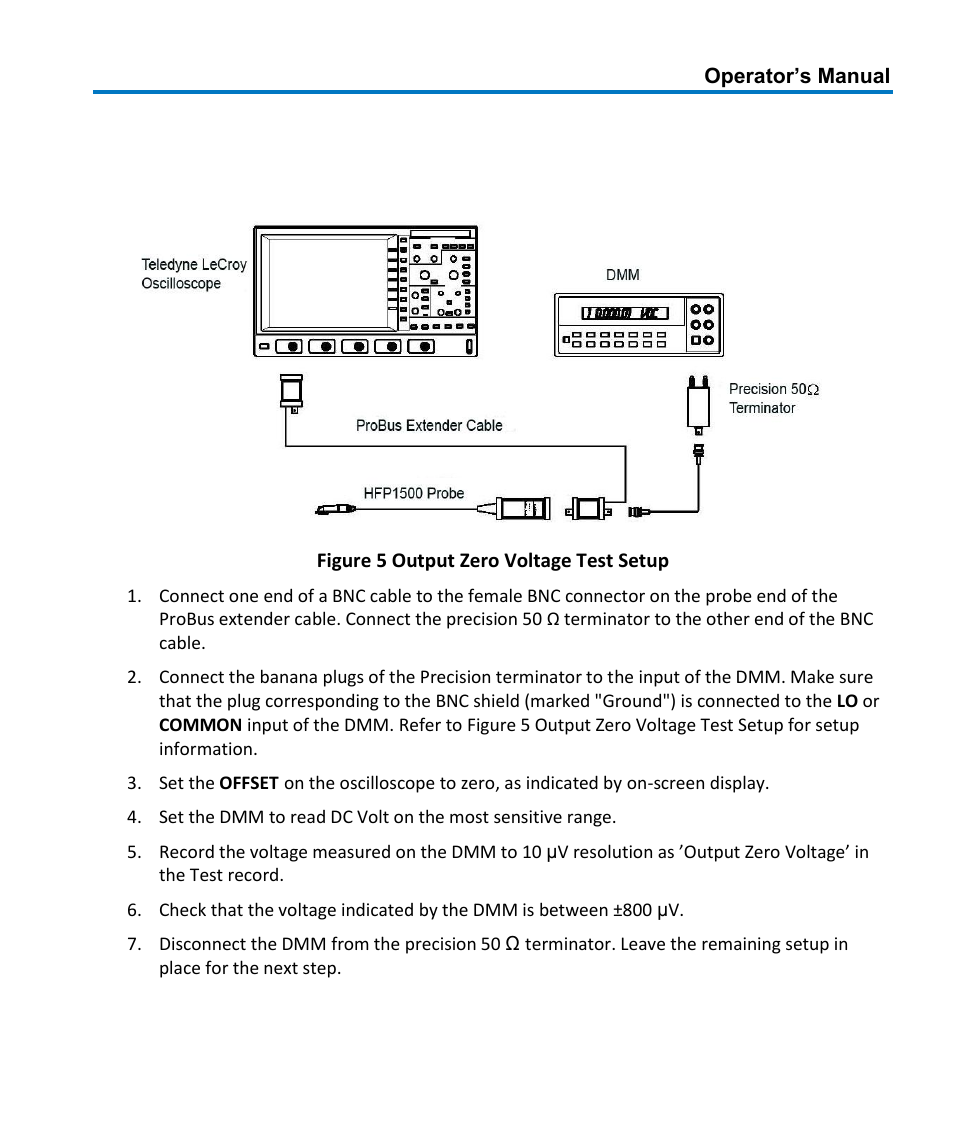 Procedure | Teledyne LeCroy HFP1500 User Manual | Page 31 / 48