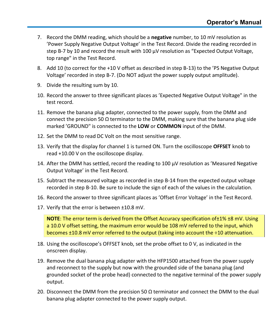 Teledyne LeCroy HFP1500 User Manual | Page 33 / 48