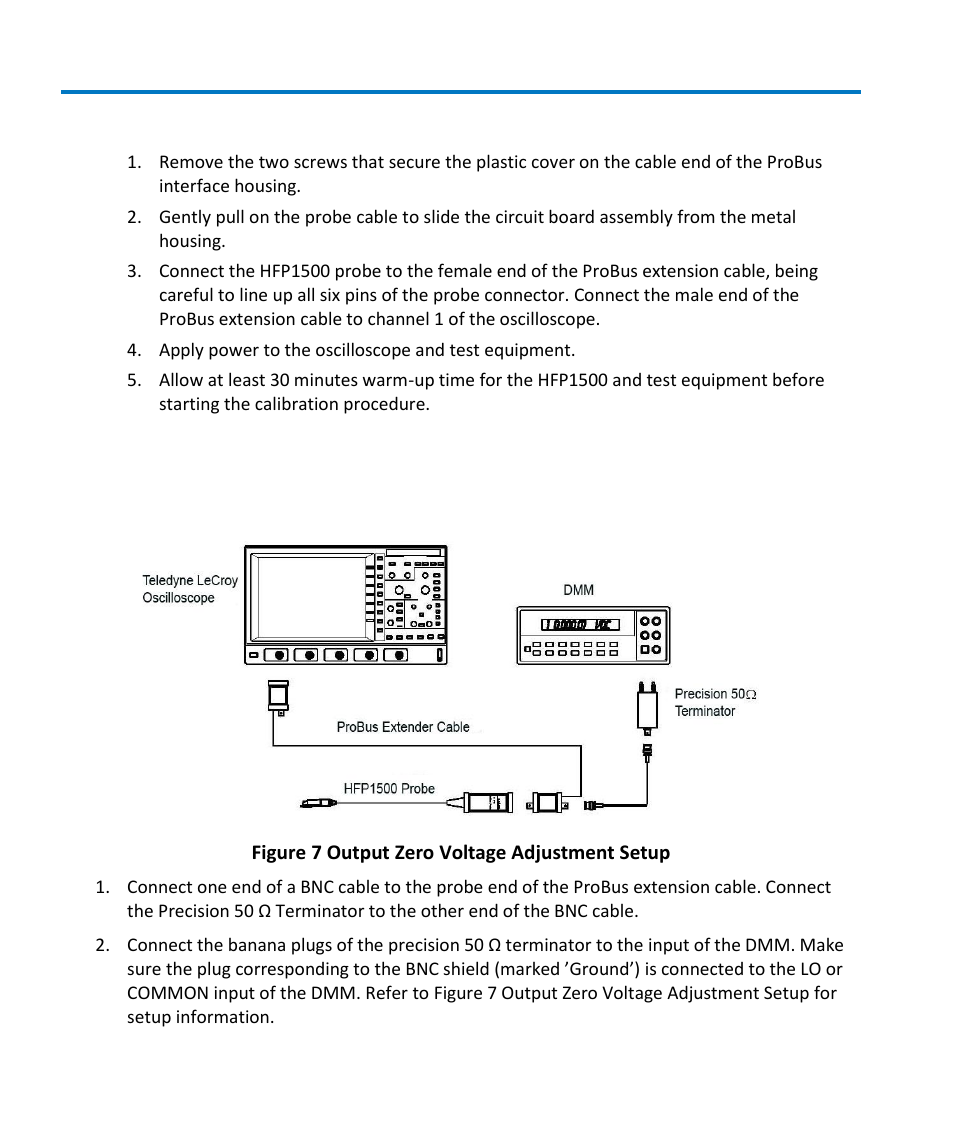 Preliminary procedure, Procedure | Teledyne LeCroy HFP1500 User Manual | Page 38 / 48