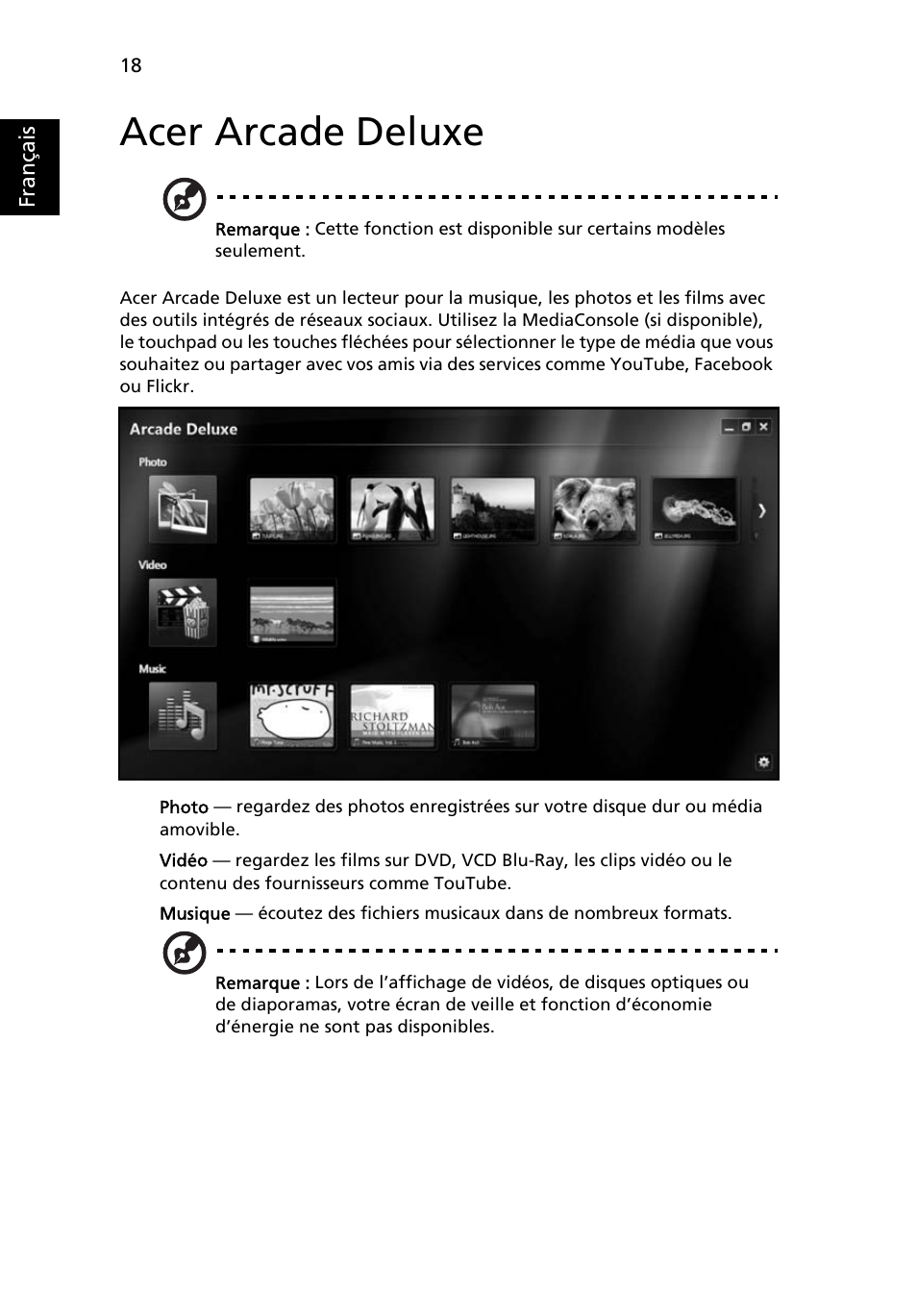 Acer arcade deluxe | Acer Aspire Series User Manual | Page 112 / 2206