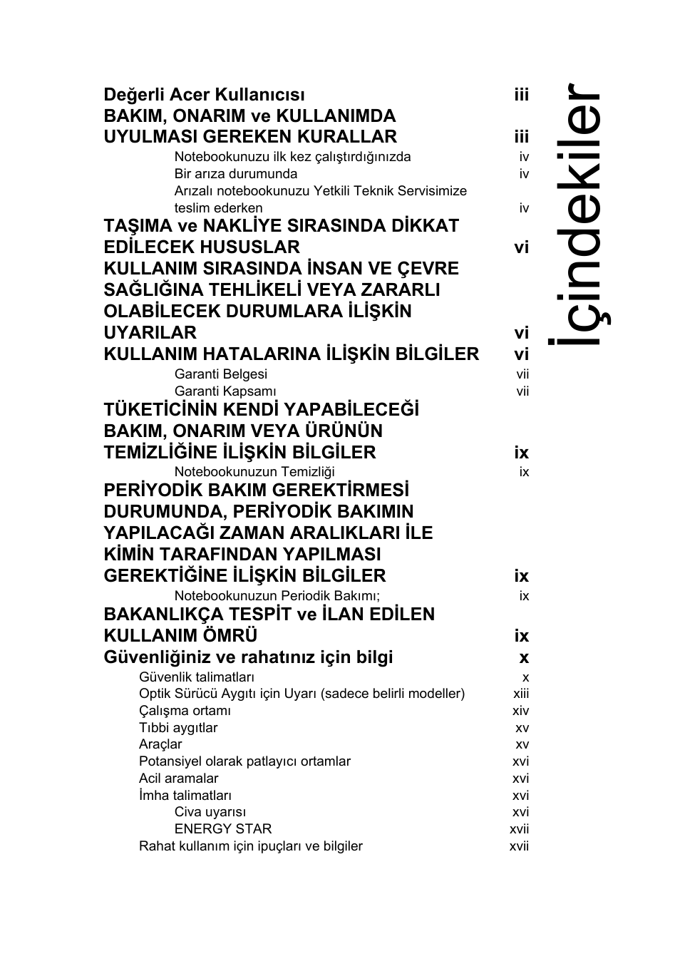 Içindekiler | Acer Aspire Series User Manual | Page 1741 / 2206