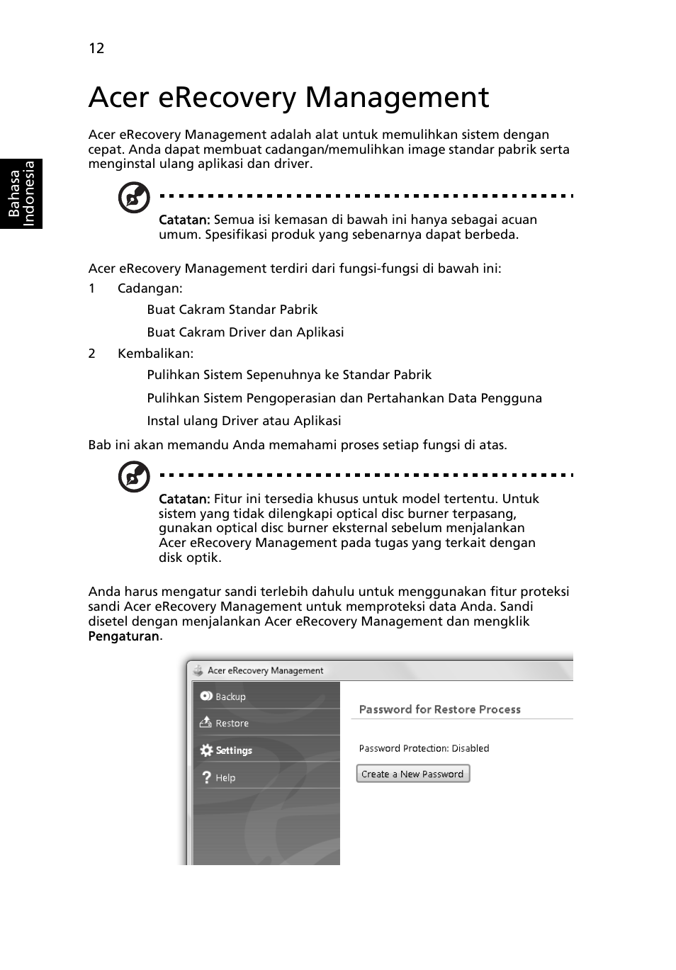 Acer erecovery management | Acer Aspire Series User Manual | Page 2092 / 2206