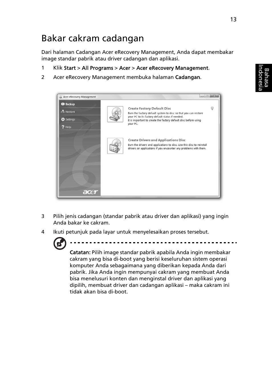 Bakar cakram cadangan | Acer Aspire Series User Manual | Page 2093 / 2206