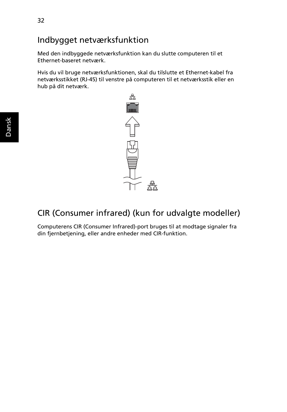 Indbygget netværksfunktion | Acer Aspire Series User Manual | Page 630 / 2206