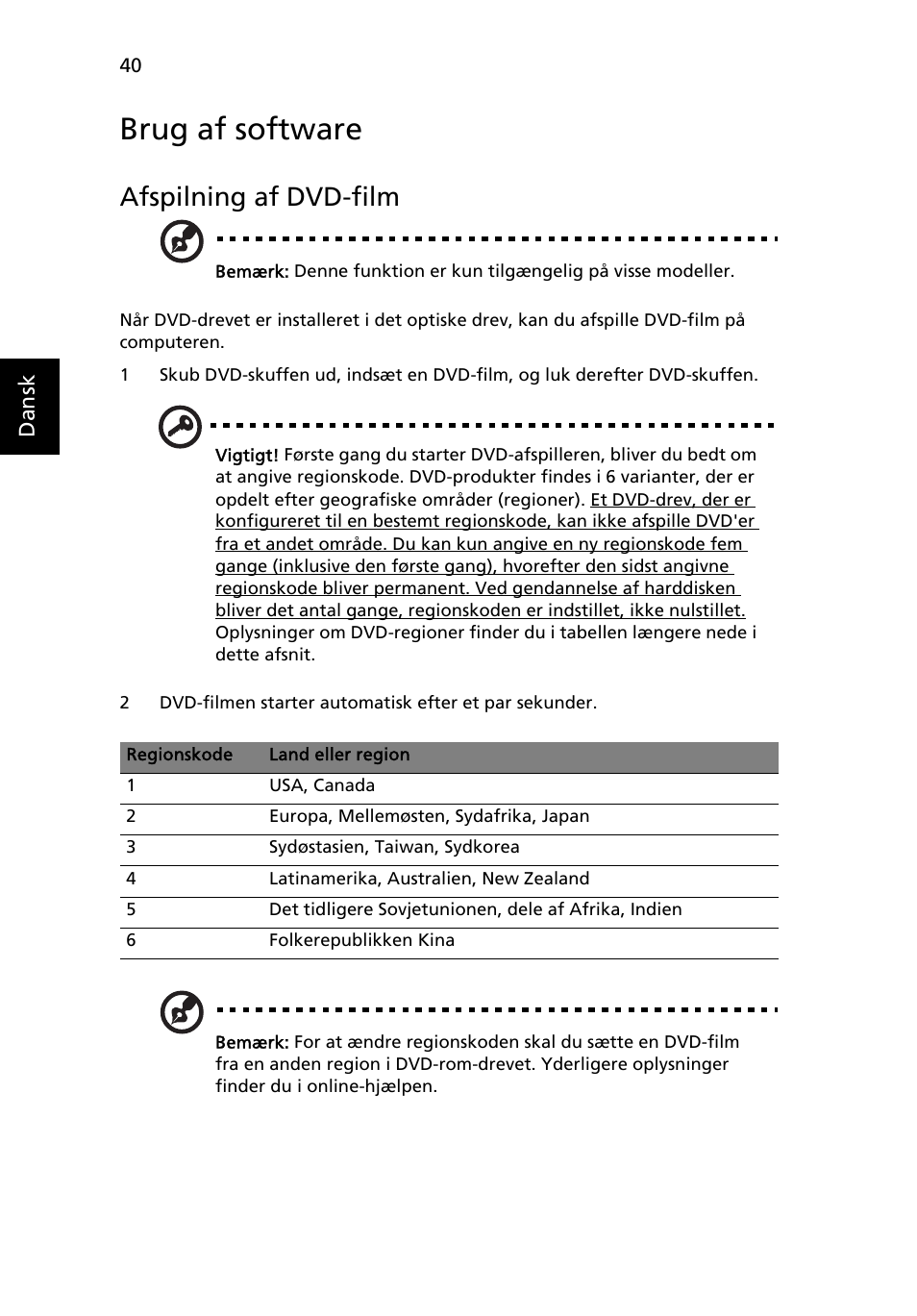 Brug af software, Afspilning af dvd-film | Acer Aspire Series User Manual | Page 638 / 2206