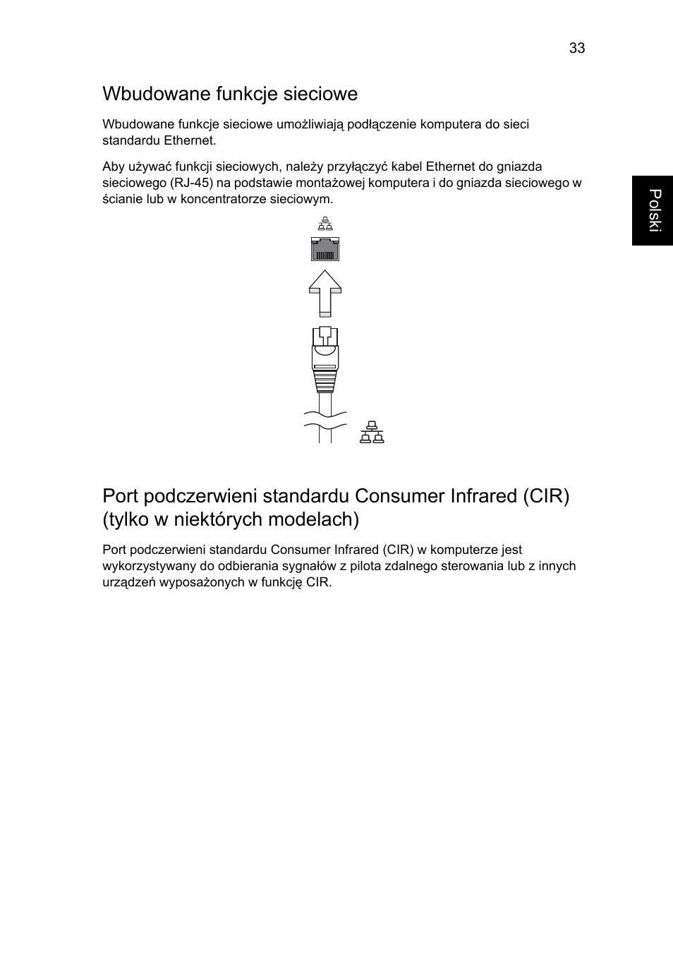 Wbudowane funkcje sieciowe | Acer Aspire Series User Manual | Page 915 / 2206