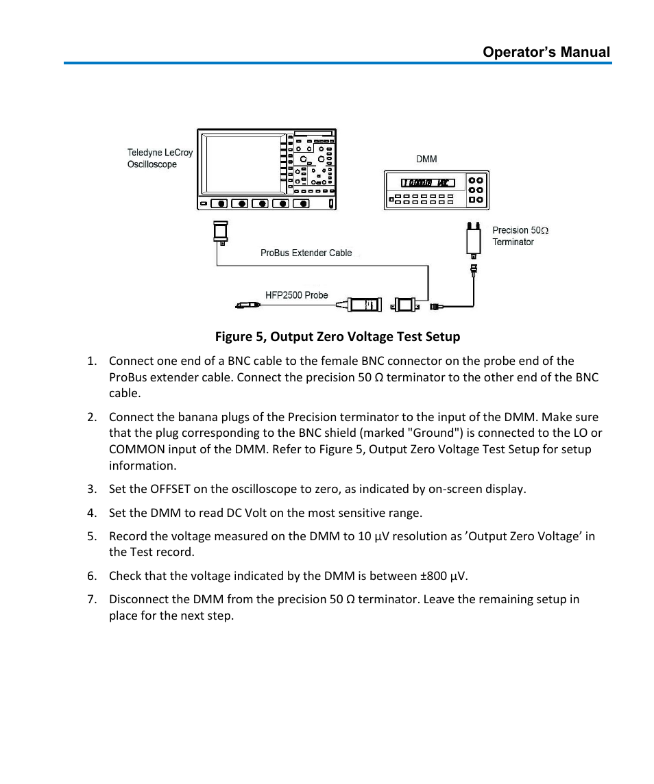 Procedure | Teledyne LeCroy HFP2500 User Manual | Page 31 / 48