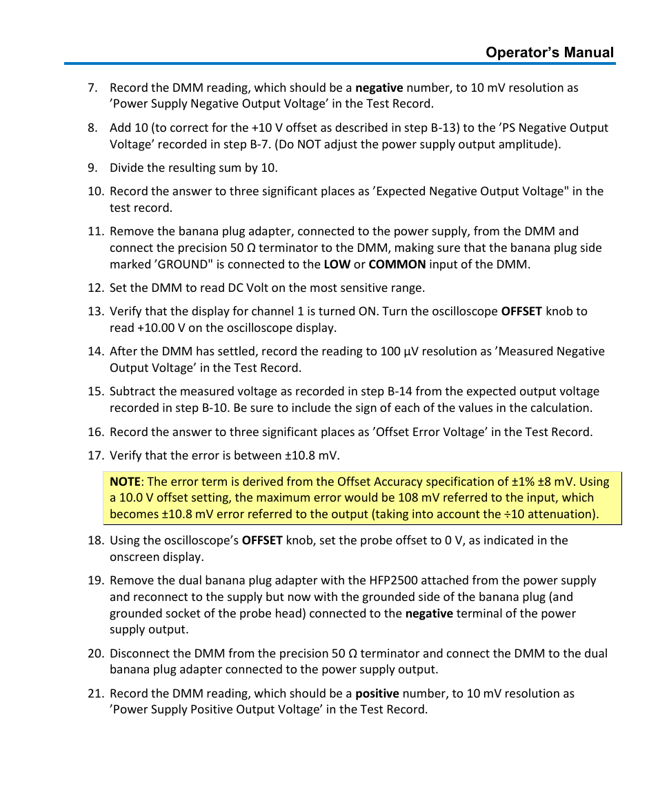 Teledyne LeCroy HFP2500 User Manual | Page 33 / 48
