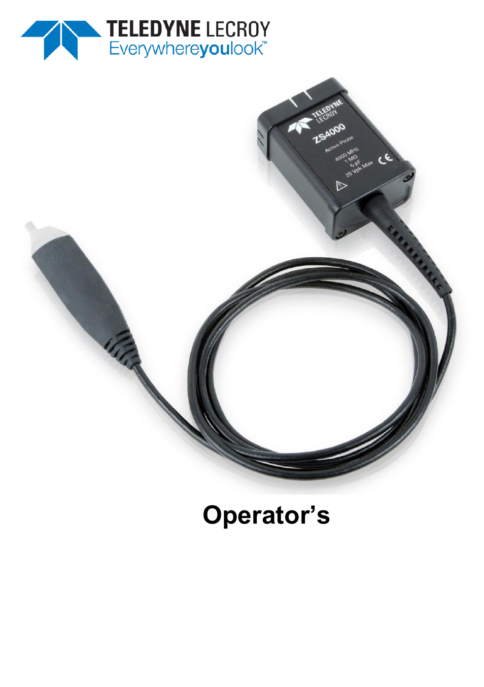 Teledyne LeCroy ZS4000 User Manual | 32 pages