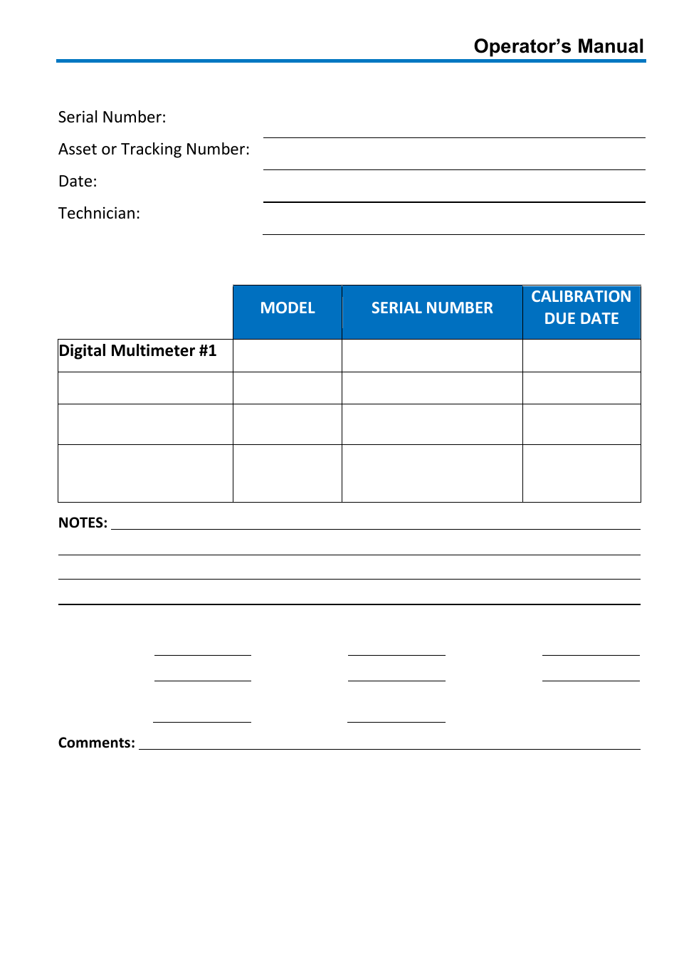 Ap015 test record, Equipment used, Operator’s manual | Teledyne LeCroy AP015 User Manual | Page 21 / 24