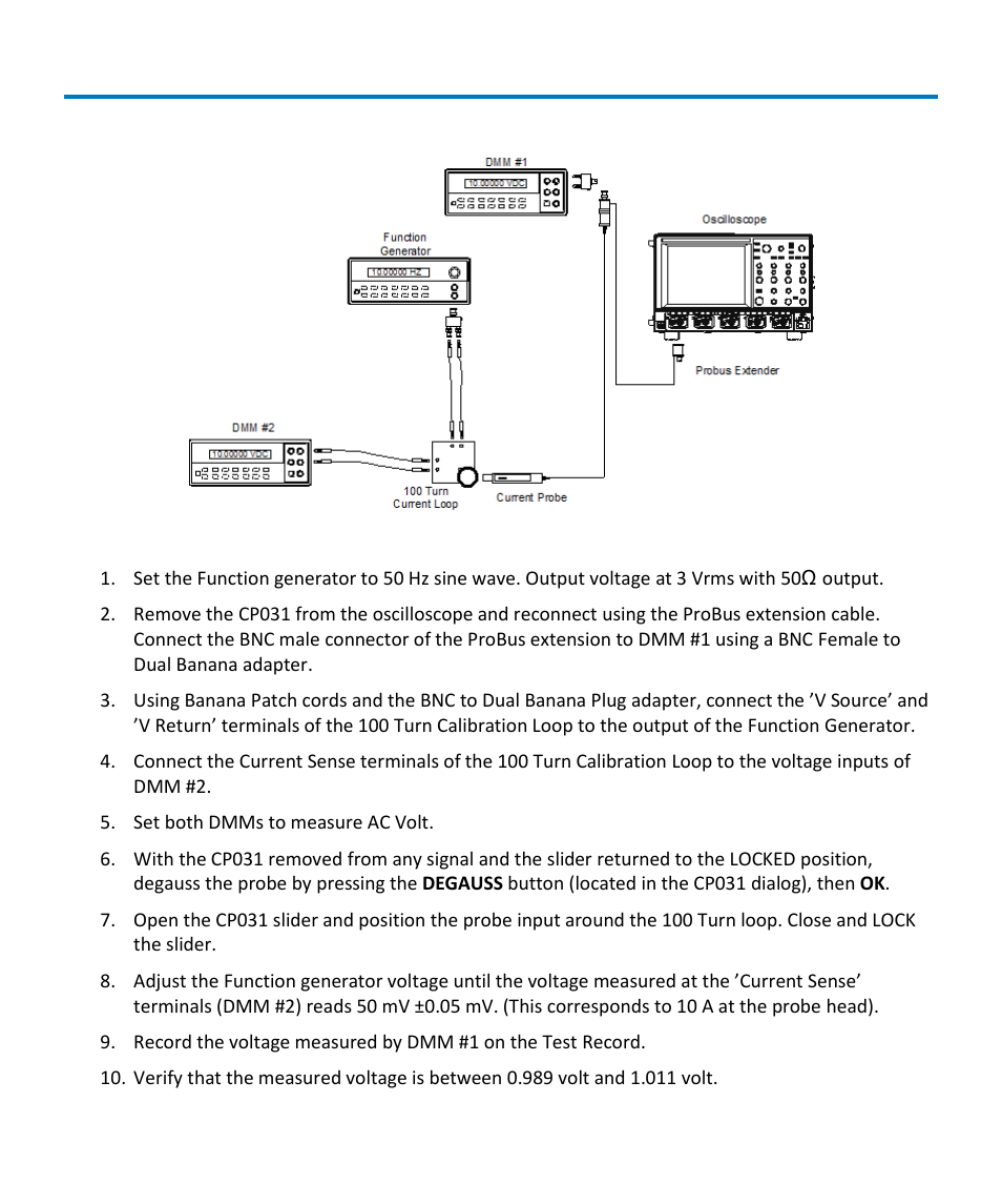 Check lf accuracy | Teledyne LeCroy CP031 User Manual | Page 16 / 28