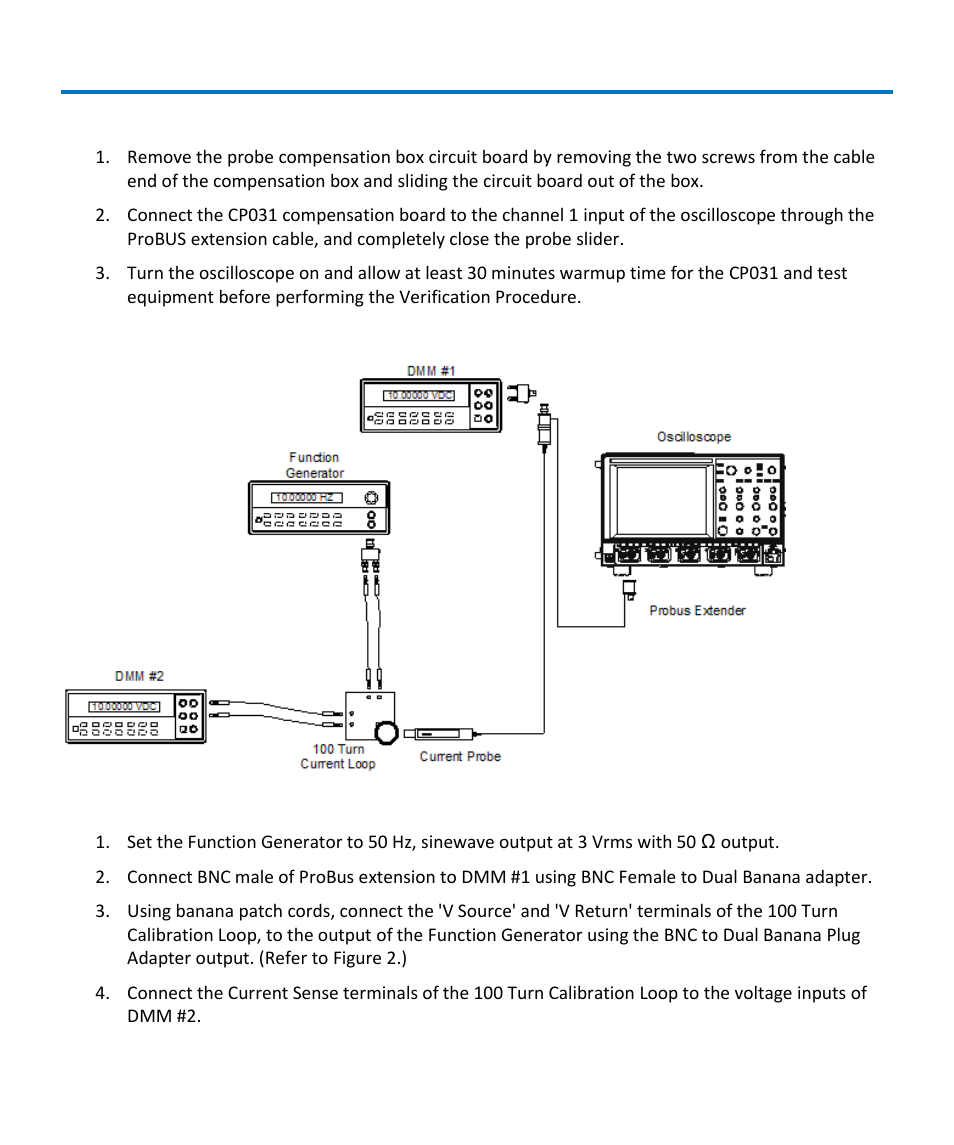 Preliminary procedure, Adjust lf accuracy | Teledyne LeCroy CP031 User Manual | Page 18 / 28