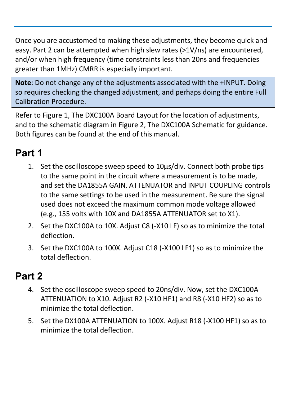 Part 1, Part 2 | Teledyne LeCroy DXC100A User Manual | Page 8 / 24