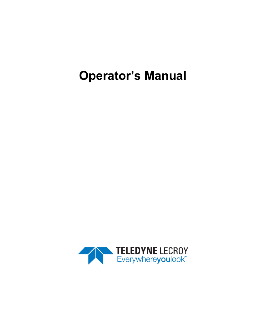 Operator’s manual, Da1855a differential amplifier, February 2013 | Teledyne LeCroy DA1855A User Manual | Page 3 / 94