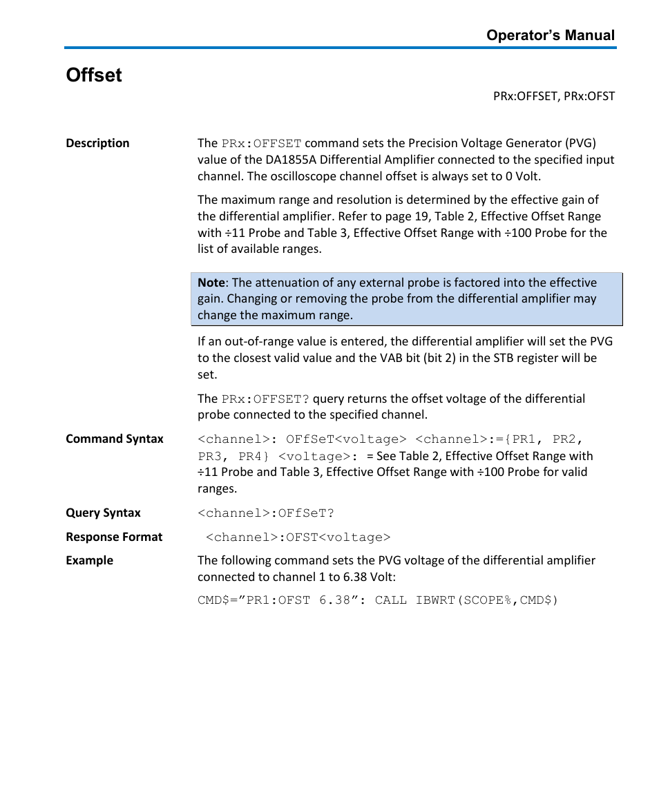 Offset | Teledyne LeCroy DA1855A User Manual | Page 57 / 94