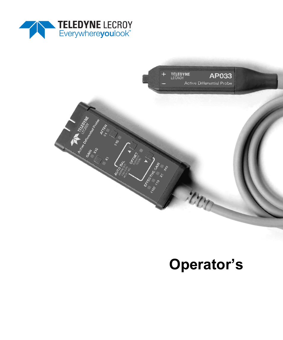 Teledyne LeCroy AP033 User Manual | 62 pages